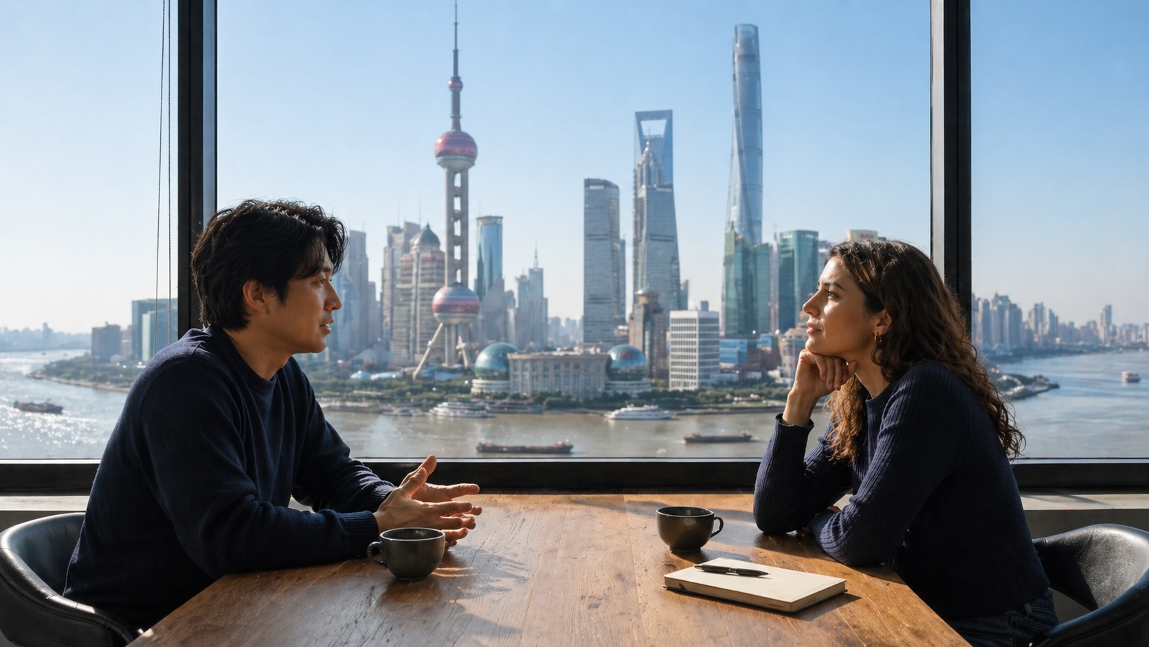 Executive coaching on The Bund, Shanghai